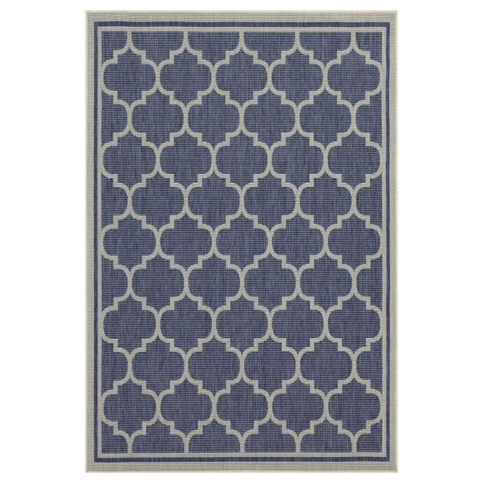 Conrad Home Harmony 7'10''x10'3'' Area Rug, Blue/White Trellis