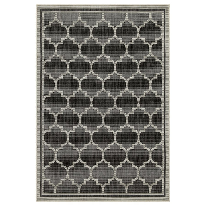 Conrad Home Harmony 2'7''x7'3'' Runner, Anthracite/White Trellis - HAR20052-7