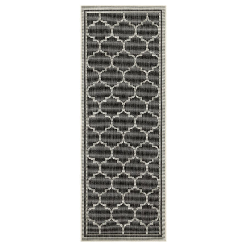 Conrad Home Harmony 5'3''x7'3'' Area Rug, Anthracite/White Trellis