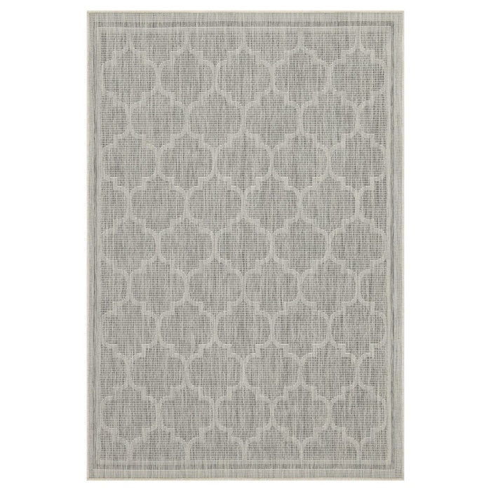 Conrad Home Harmony 5'3''x7'3'' Area Rug, Silver/White Trellis - HAR20065-7