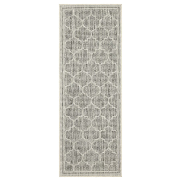 Conrad Home Harmony 5'3''x7'3'' Area Rug, Silver/White Trellis