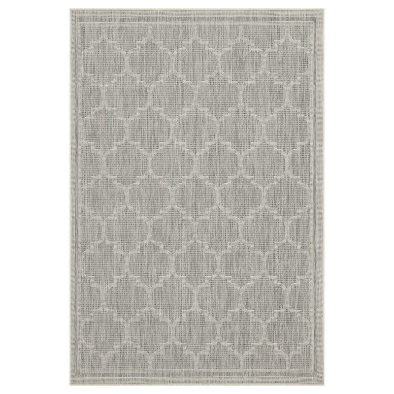 Conrad Home Harmony 7'10''x10'3'' Area Rug, Silver/White Trellis