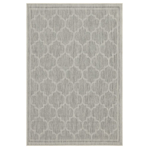 Conrad Home Harmony 7'10''x10'3'' Area Rug, Silver/White Trellis - HAR20068-10