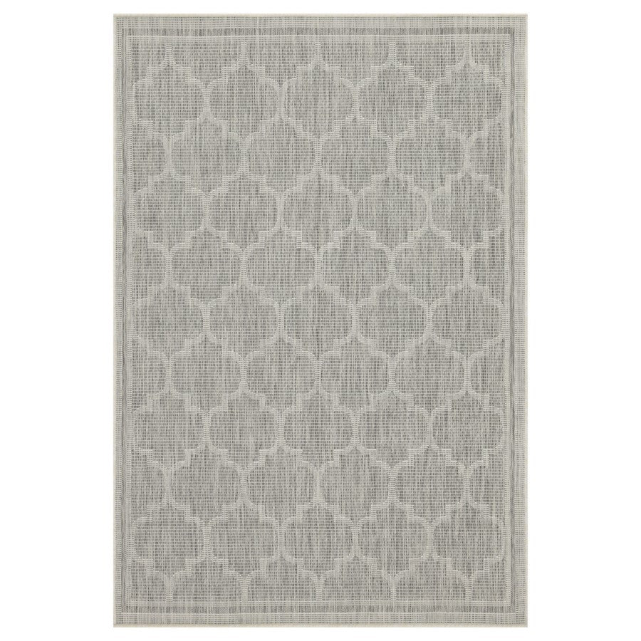 Conrad Home Harmony 7'10''x10'3'' Area Rug, Silver/White Trellis - HAR20068-10
