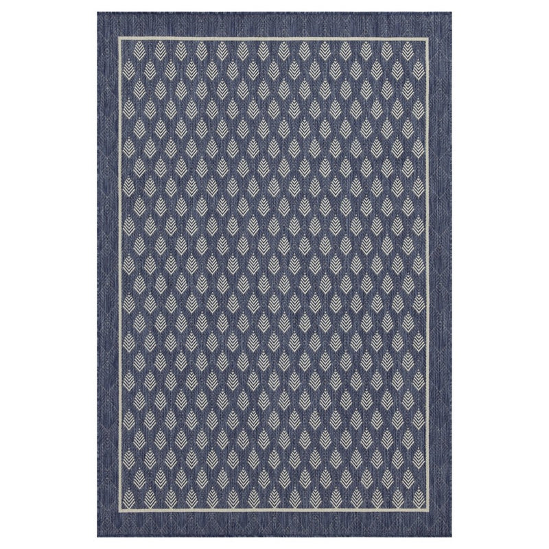 Conrad Home Harmony 2'7''x7'3'' Runner, Blue/White All Over