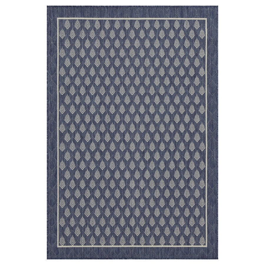 Conrad Home Harmony 2'7''x7'3'' Runner, Blue/White All Over - HAR20072-7