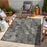 Conrad Home Harmony 2'7x7'3 Runner, Anthra/White Chev/HB/Abstract