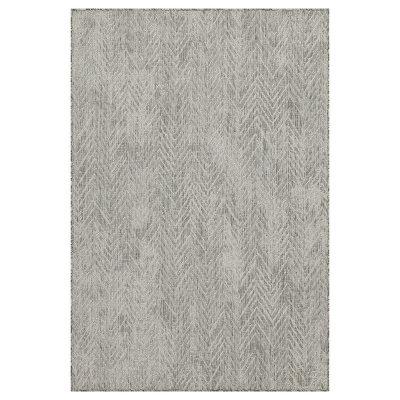 Conrad Home Harmony 5'3''x7'3'' Rug, Silver/White Chev/HB/Abstract