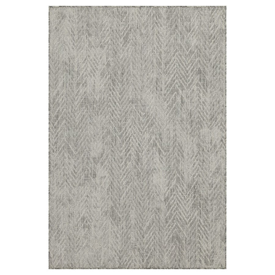 Conrad Home Harmony 7'10x10'3 Rug, Silver/White Chev/HB/Abstract - HAR20128-10