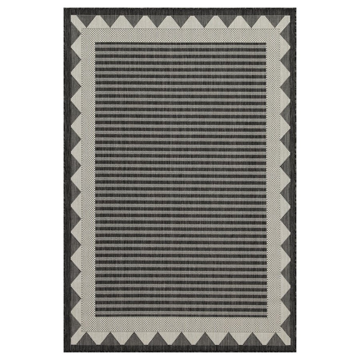 Conrad Home Harmony 2'7''x7'3'' Runner, Anthra/White/Stripes/Geo - HAR20142-7