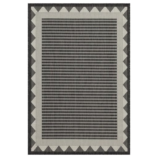 Conrad Home Harmony 7'10''x10'3'' Rug, Anthra/White/Stripes/Geo - HAR20148-10