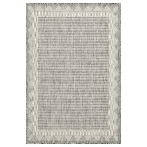 Conrad Home Harmony 2'7''x7'3'' Runner, Silver/White/Stripes/Geo - HAR20152-7