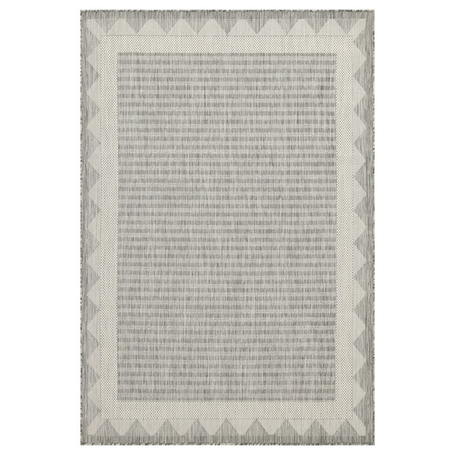 Conrad Home Harmony 7'10''x10'3'' Rug, Silver/White/Stripes/Geo - HAR20158-10