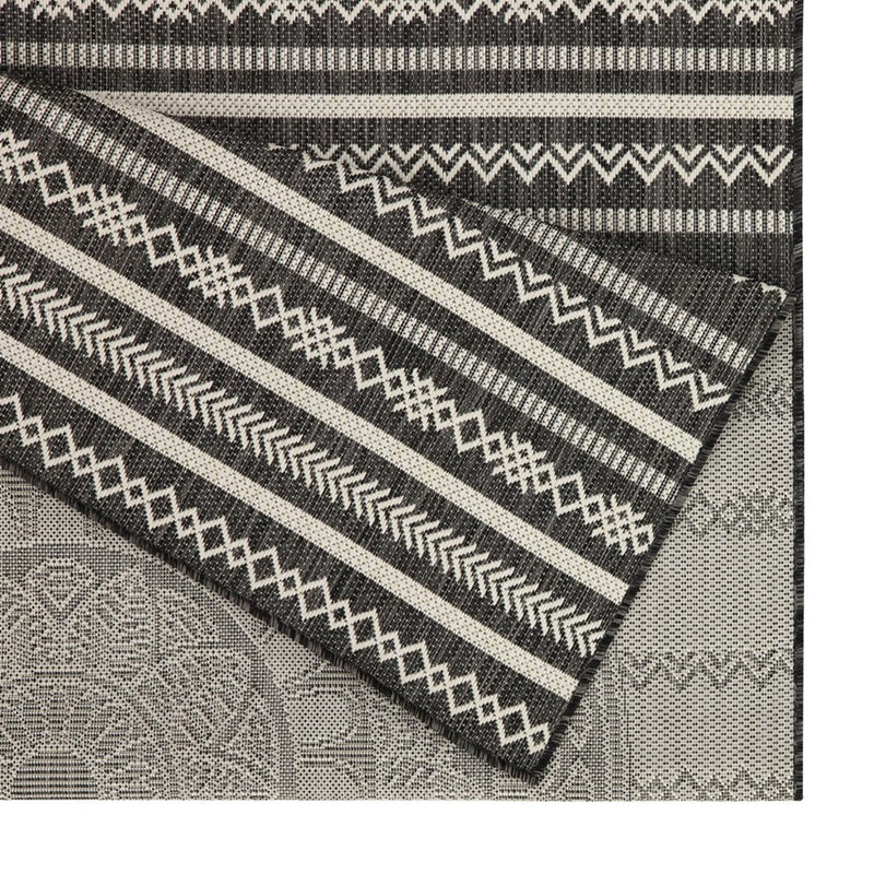 Conrad Home Harmony 2'7''x7'3'' Runner, Anthra/Medallion/Stripes