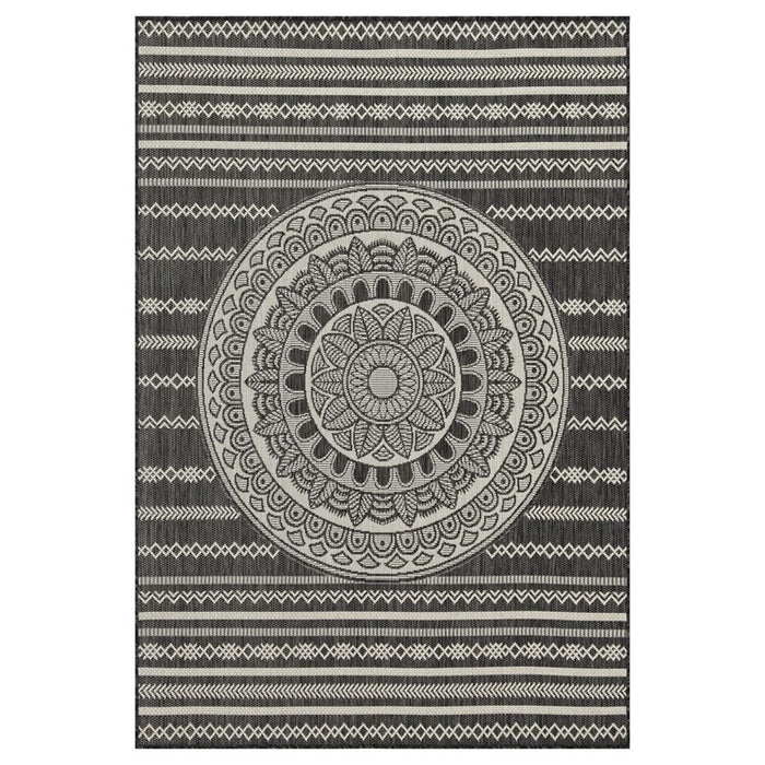 Conrad Home Harmony 7'10''x10'3'' Rug, Anthra/Medallion/Stripes - HAR20178-10