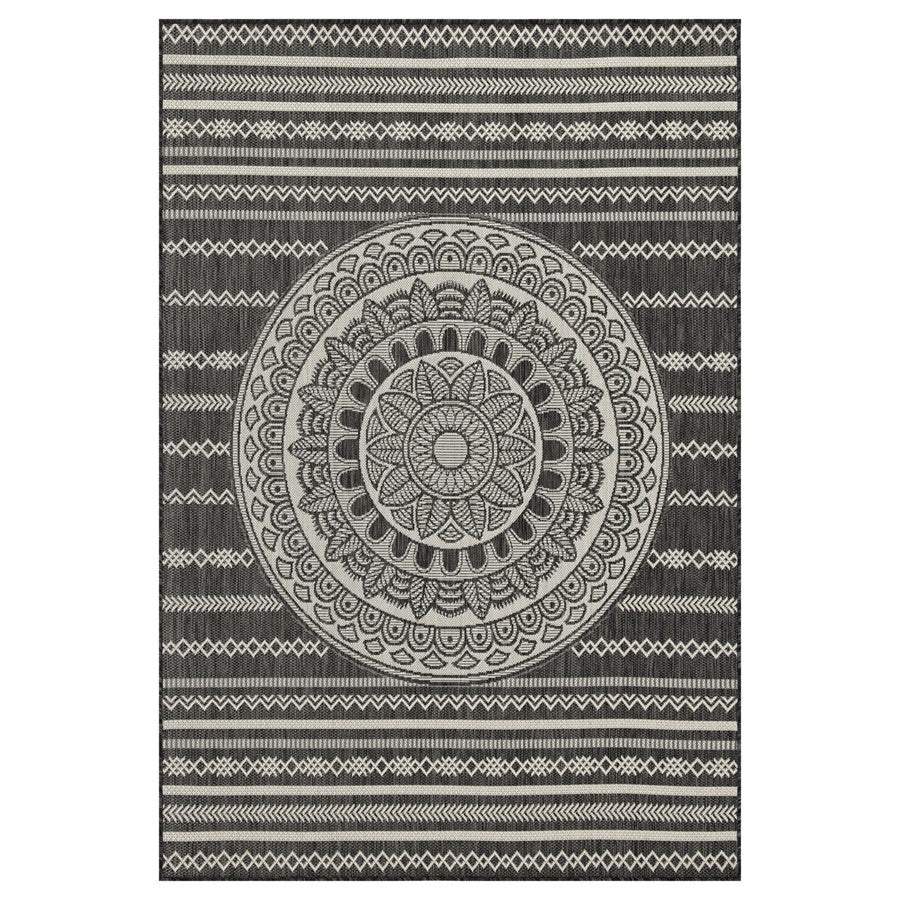 Conrad Home Harmony 7'10''x10'3'' Rug, Anthra/Medallion/Stripes - HAR20178-10