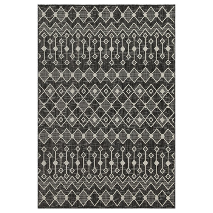 Conrad Home Harmony 2'7''x7'3'' Runner, Anthra/White Trellis/Geo - HAR20202-7