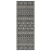 Conrad Home Harmony 2'7''x7'3'' Runner, Anthra/White Trellis/Geo