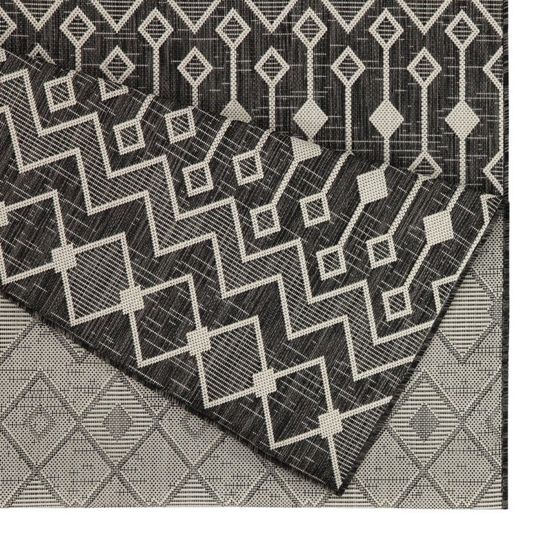 Conrad Home Harmony 7'10''x10'3'' Rug, Anthra/White Trellis/Geo