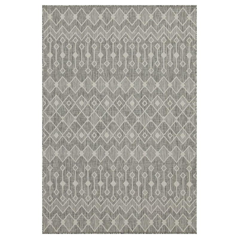 Conrad Home Harmony 5'3''x7'3'' Area Rug, Silver/White Trellis/Geo