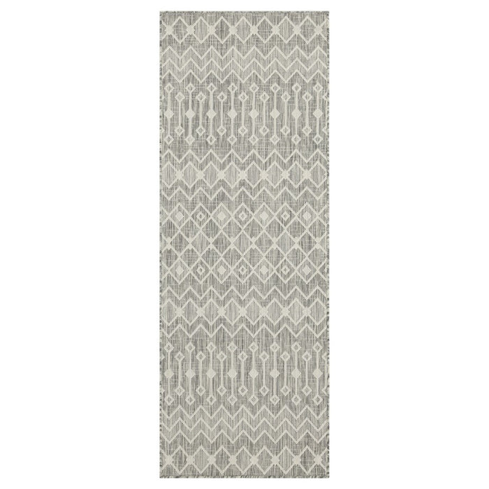 Conrad Home Harmony 5'3''x7'3'' Area Rug, Silver/White Trellis/Geo