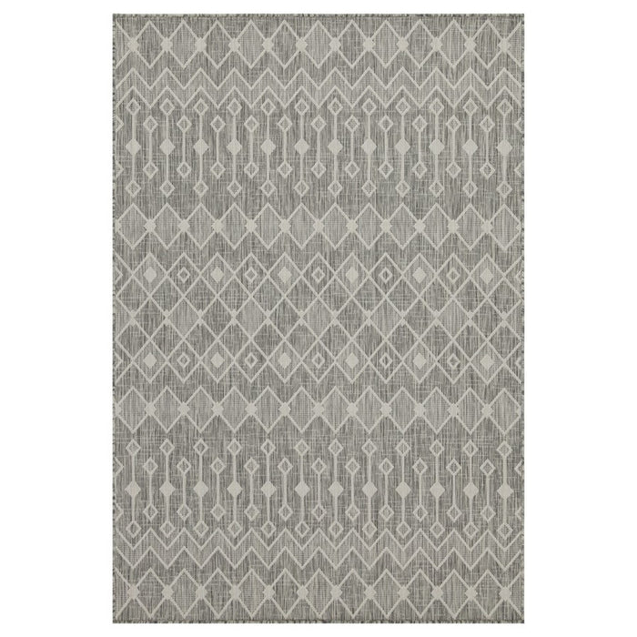 Conrad Home Harmony 7'10''x10'3'' Rug, Silver/White Trellis/Geo - HAR20218-10