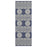 Conrad Home Harmony 2'7x7'3 Runner, Blue/Medallion/Stripes/Tribal
