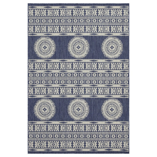 Conrad Home Harmony 7'10x10'3 Rug, Blue/Medallion/Stripes/Tribal - HAR20228-10
