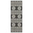 Conrad Home Harmony 2'7x7'3 Runner, Anthra/Medallion/Stripes/Tribal