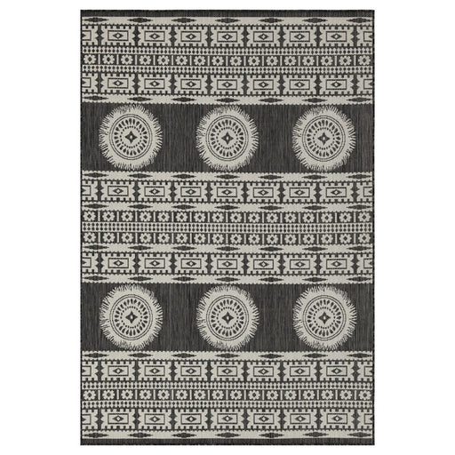 Conrad Home Harmony 5'3x7'3 Rug, Anthra/Medallion/Stripes/Tribal - HAR20235-7
