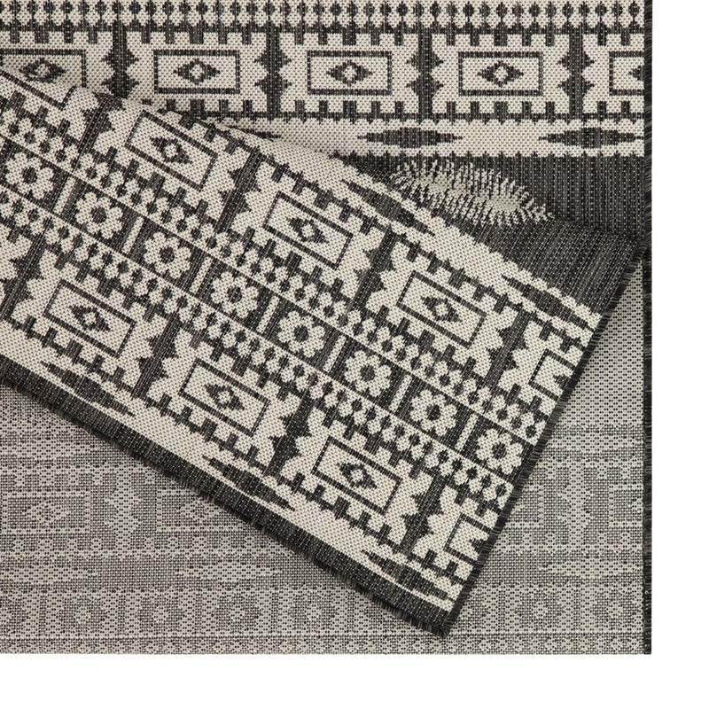 Conrad Home Harmony 7'10x10'3 Rug, Anthra/Medallion/Stripes/Tribal