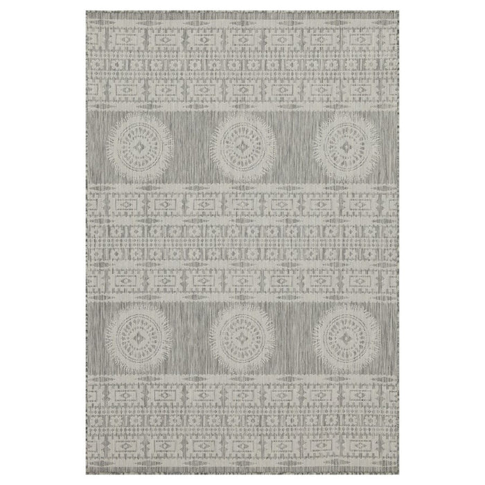 Conrad Home Harmony 7'10x10'3 Rug, Silver/Medallion/Stripes/Tribal - HAR20248-10