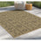 Conrad Home Natural Living 2'7x7'3 Runner, Jute/Black/Dia/Tribal