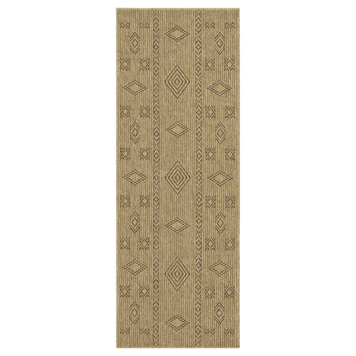 Conrad Home Natural Living 7'10x10'3 Rug, Jute/Mocha/Dia/Tribal