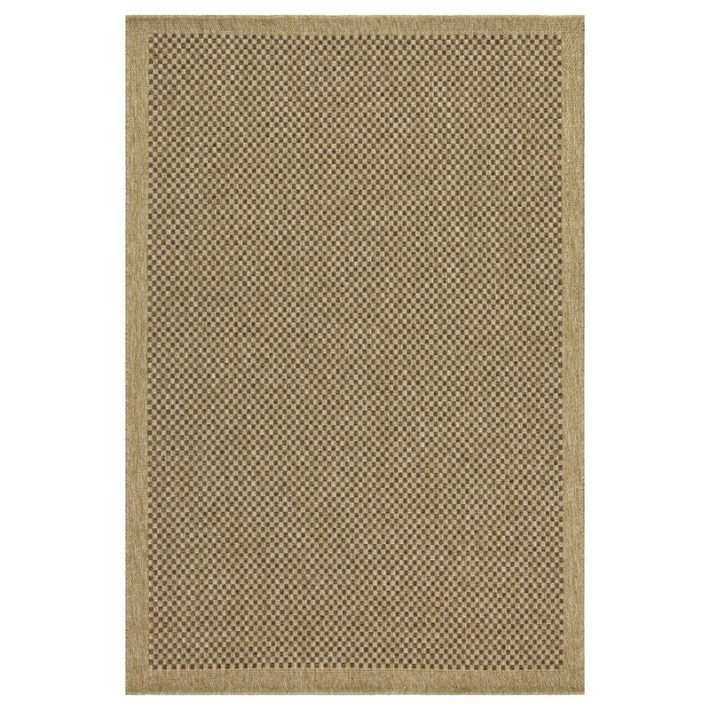 Conrad Home Natural Living 7'10x10'3 Rug, Jute/Mocha Check/Border