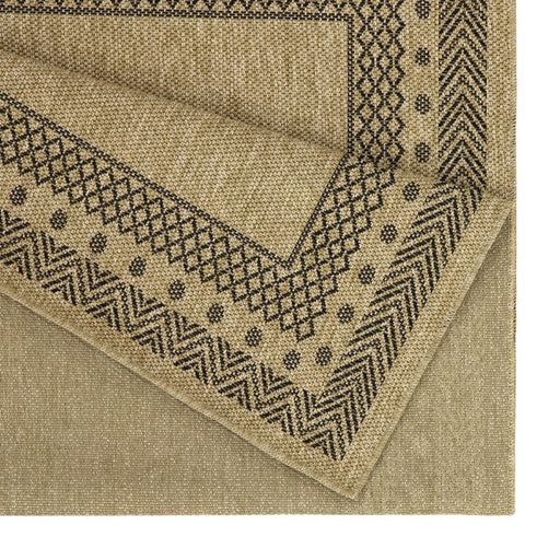 Conrad Home Natural Living 2'7''x7'3'' Runner, Jute/Black/Chev