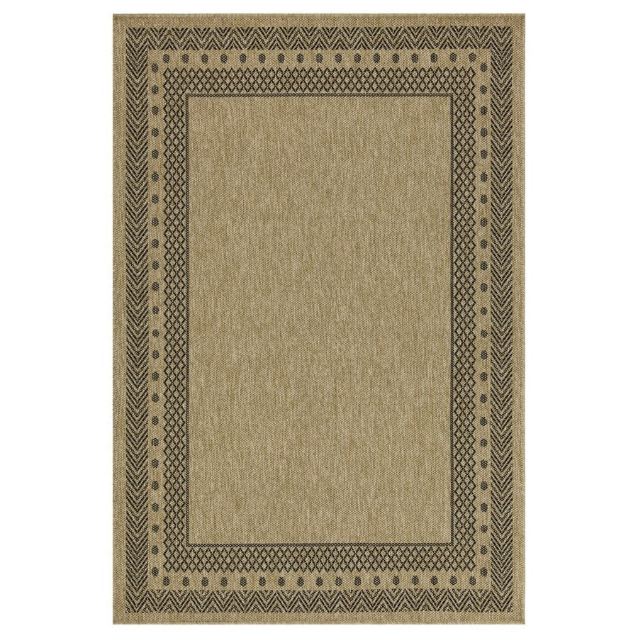 Conrad Home Natural Living 5'3''x7'3'' Rug, Jute/Black Border/Chev - NTL10065-7