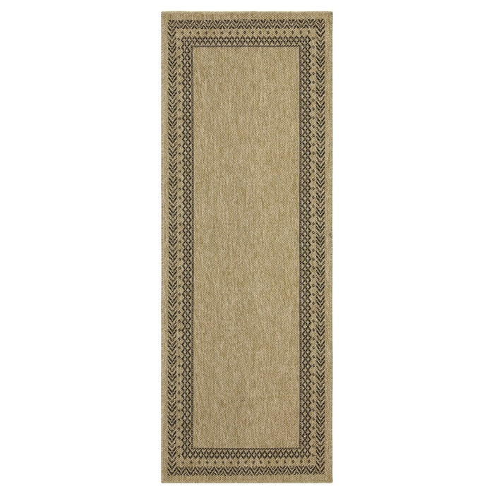 Conrad Home Natural Living 5'3''x7'3'' Rug, Jute/Black Border/Chev