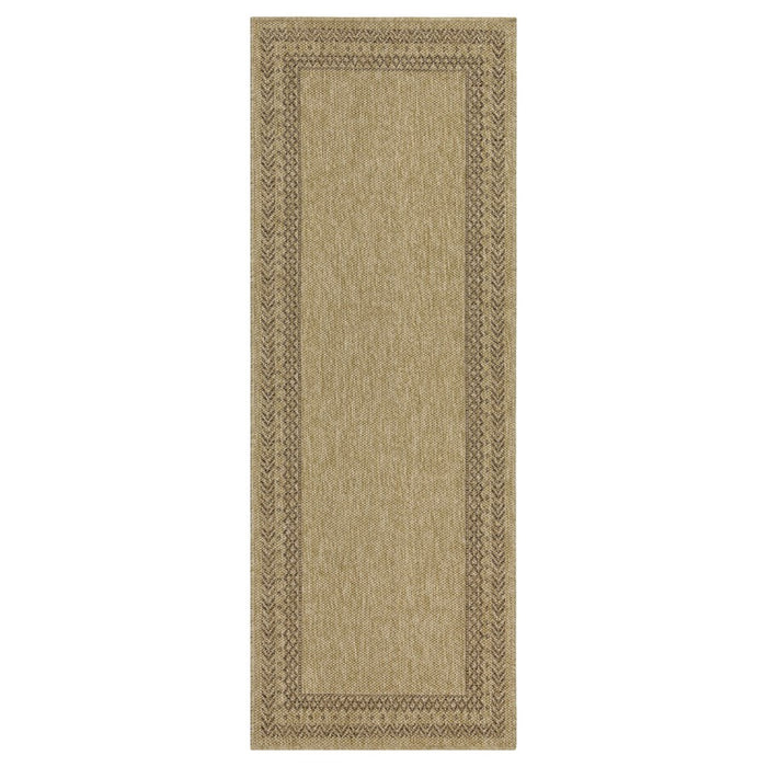 Conrad Home Natural Living 2'7''x7'3'' Runner, Jute/Mocha/Chev
