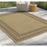 Conrad Home Natural Living 2'7''x7'3'' Runner, Jute/Mocha/Chev
