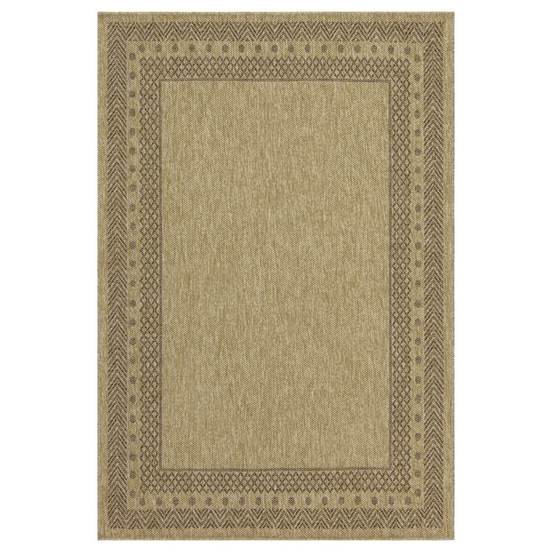 Conrad Home Natural Living 5'3''x7'3'' Rug, Jute/Mocha Border/Chev