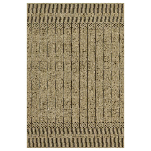 Conrad Home Natural Living 2'7''x7'3'' Runner, Jute/Black/Stripes - NTL10082-7