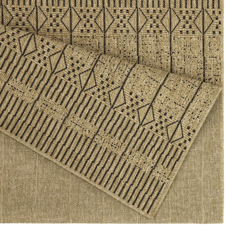 Conrad Home Natural Living 7'10''x10'3'' Rug, Jute/Black/Stripes