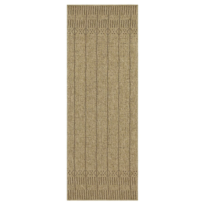 Conrad Home Natural Living 5'3''x7'3'' Rug, Jute/Mocha Geo/Stripes