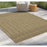 Conrad Home Natural Living 7'10''x10'3'' Rug, Jute/Mocha/Stripes