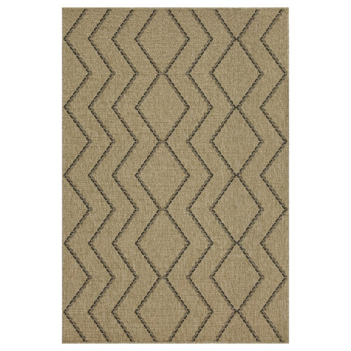 Conrad Home Natural Living 7'10''x10'3'' Rug, Jute/Black Geo/Dia - NTL10108-10
