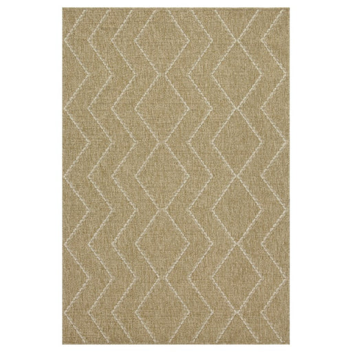 Conrad Home Natural Living 5'3''x7'3'' Rug, Jute/White Geo/Diamonds - NTL10115-7