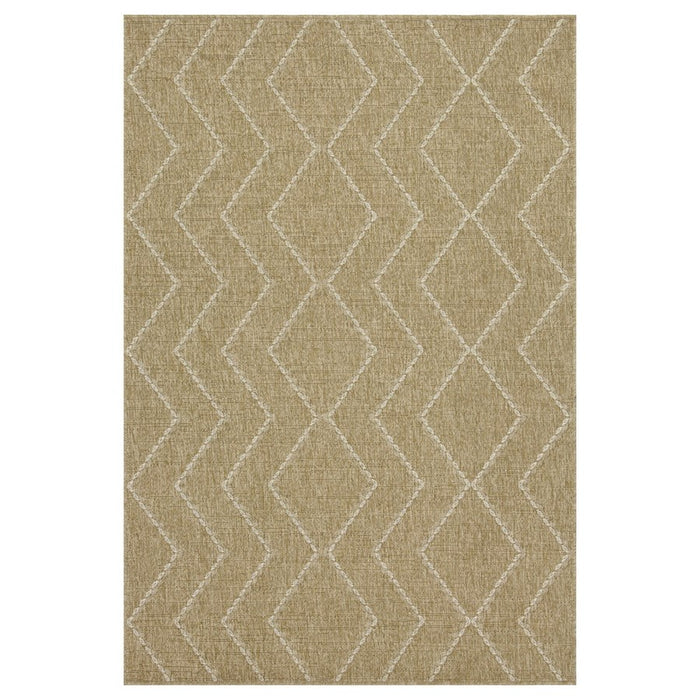 Conrad Home Natural Living 5'3''x7'3'' Rug, Jute/White Geo/Diamonds - NTL10115-7