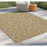 Conrad Home Natural Living 5'3''x7'3'' Rug, Jute/White Geo/Diamonds