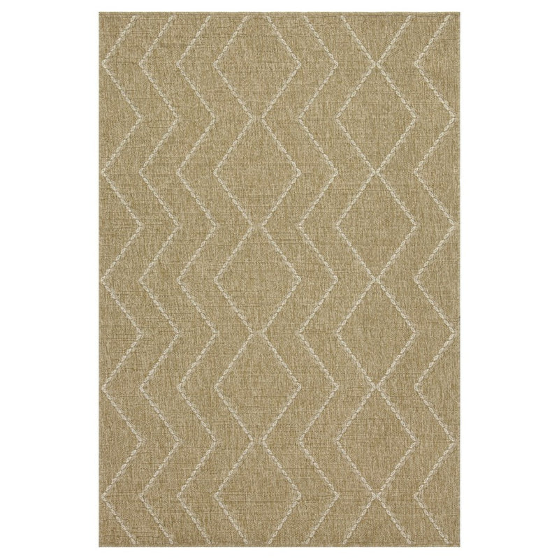 Conrad Home Natural Living 7'10''x10'3'' Rug, Jute/White Geo/Dia